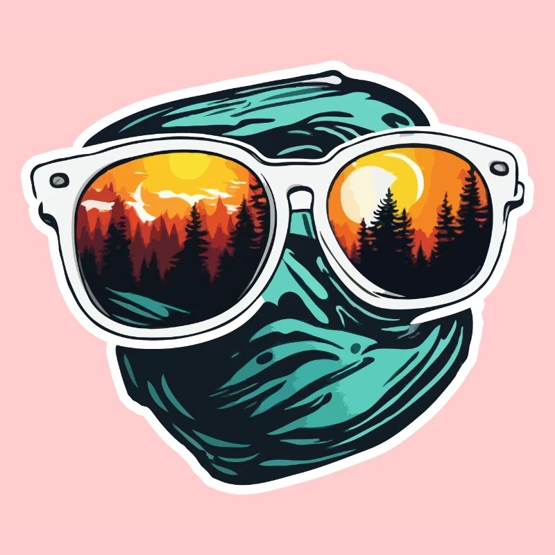 Sunglasses / Reflection / Forest / Reflection