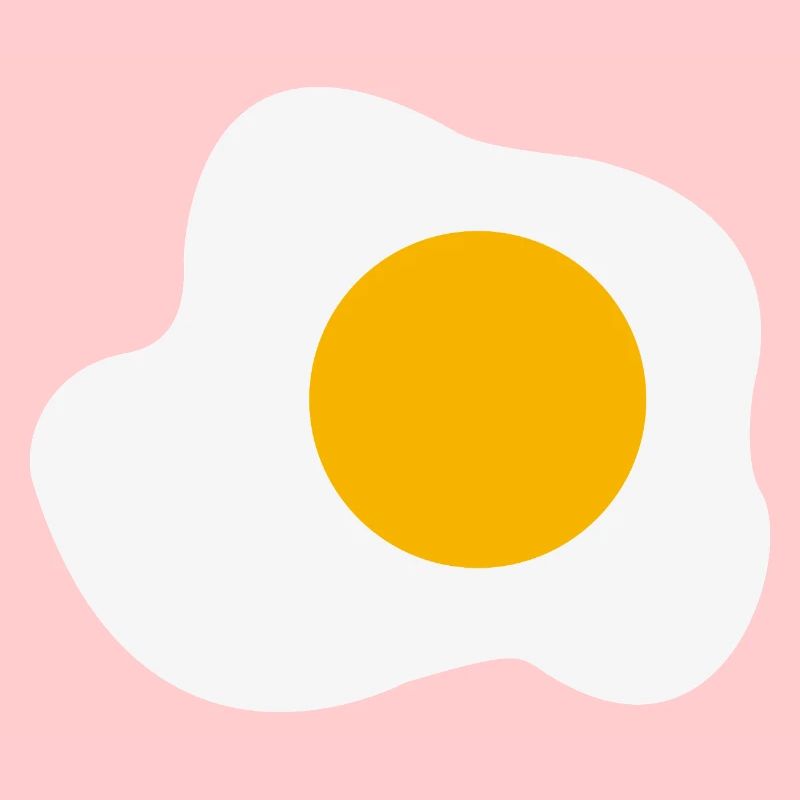 Fried Egg Graphic Breakfast Egg Yolk Lover