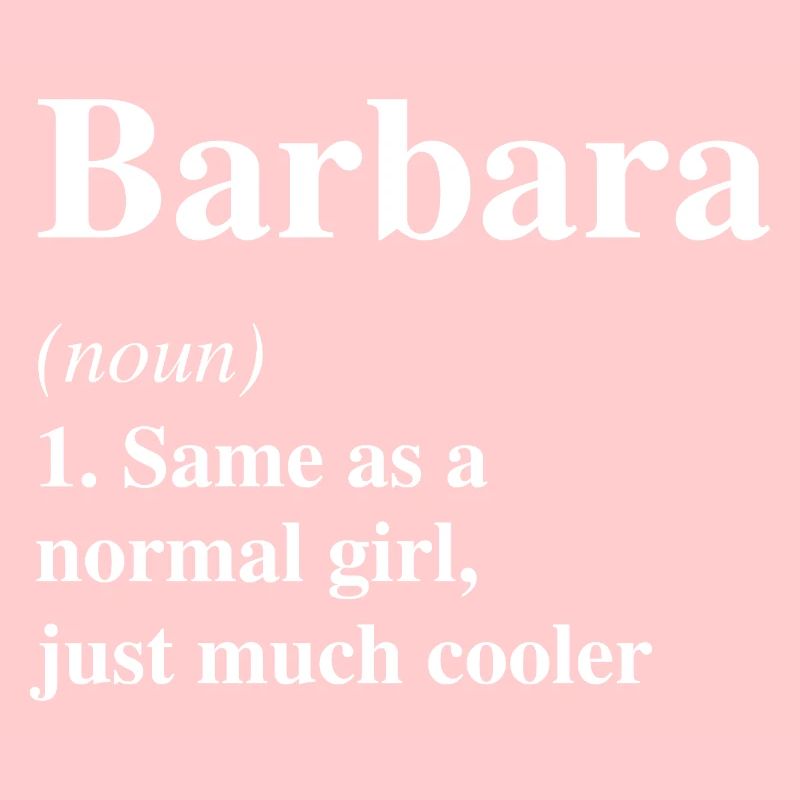 Barbara Définition Cool Nom Dire Cadeau