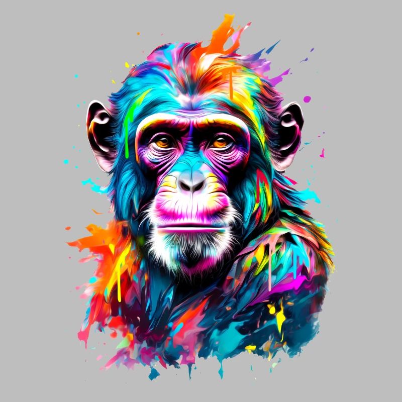 Bemalter Affe