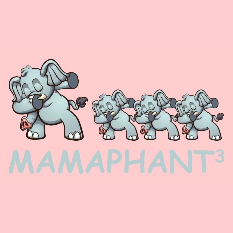 Schwanger werdene Mutter Drillinge Elefant