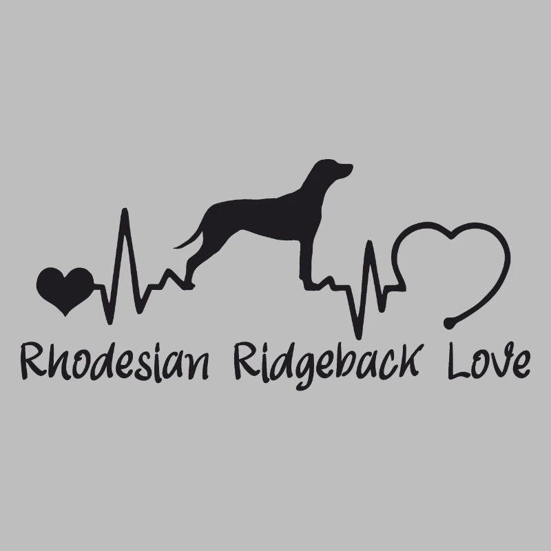 Rhodesian Ridgeback mit Herzschlag