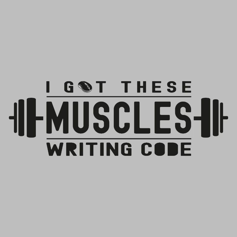 J’ai ces muscles qui écrivent du code pour un geek ou un nerd