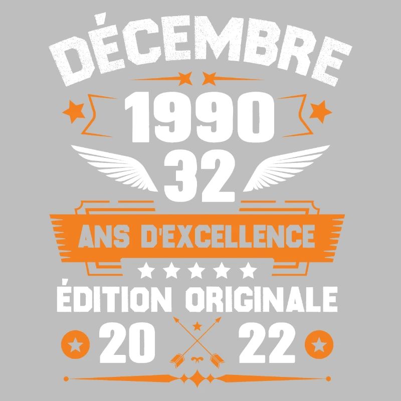 Décembre 1990 Idée Cadeau D'anniversaire 32 Ans