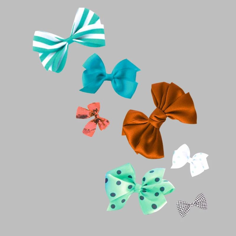 Bows, colorful bows, bow tie, check pattern
