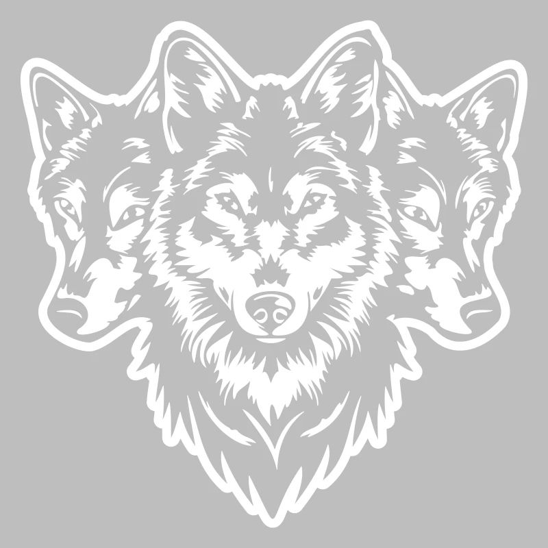 Wolf Pack Wolf Head