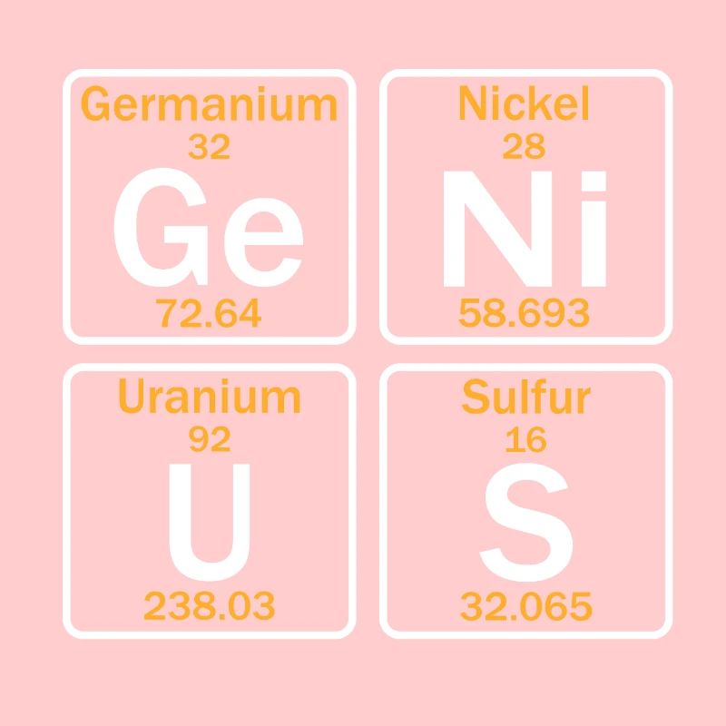 GENIUS ELEMENTE PERIODENSYSTEM!Chemie Geschenkidee