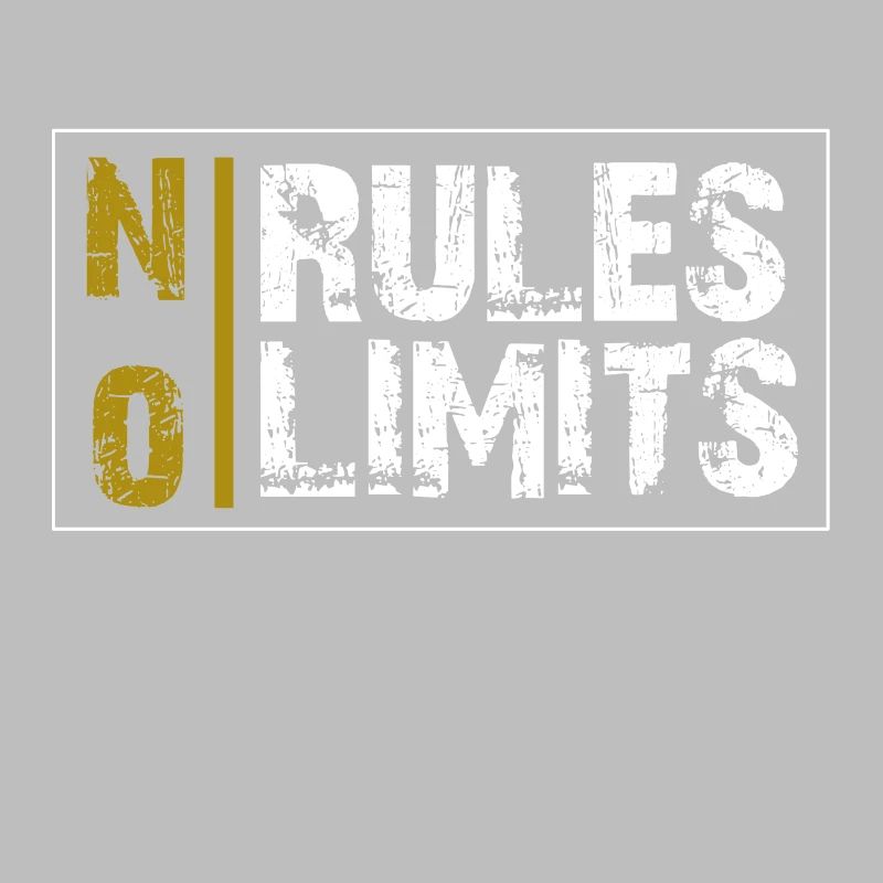 NO RULES NO LIMITS cadeau de devise vie