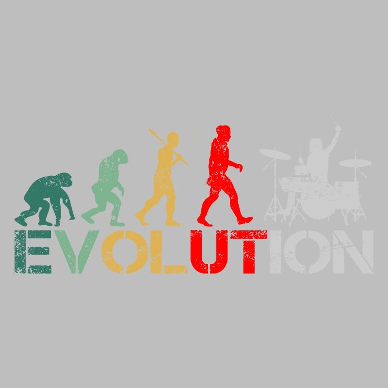 Batteur drummer Evolution Retro