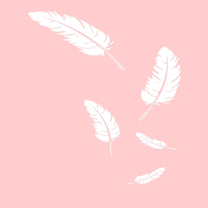 Icône de plumes / blanc