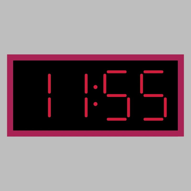 ★ design colors changeable ★ digital clock 11:55 clock