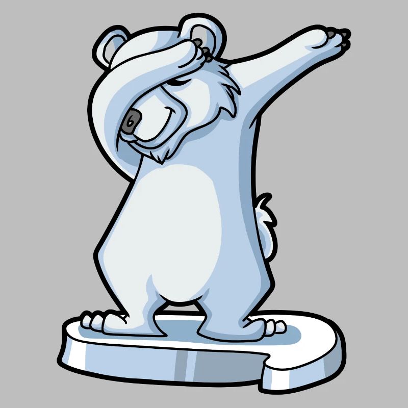 Dabbender Eisbär