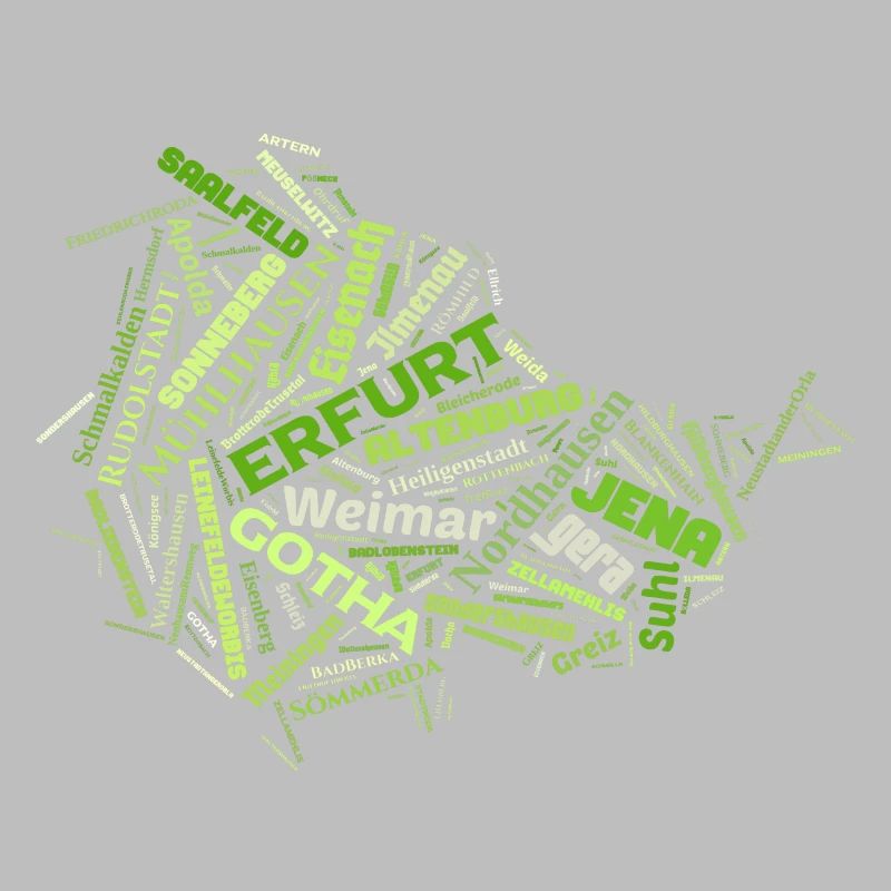 Thuringia Map Cities