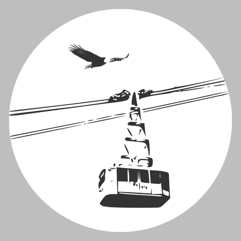 Gondola with eagle black