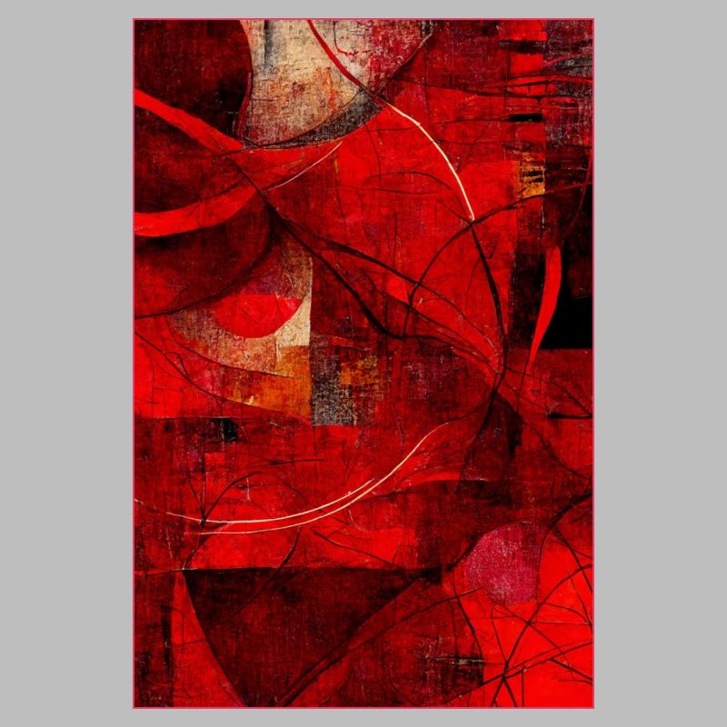 Fabric red pattern abstract