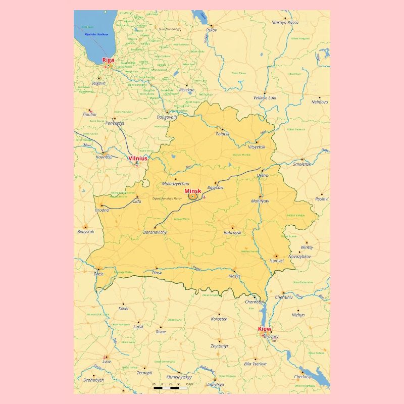 Belarus Map Belarus