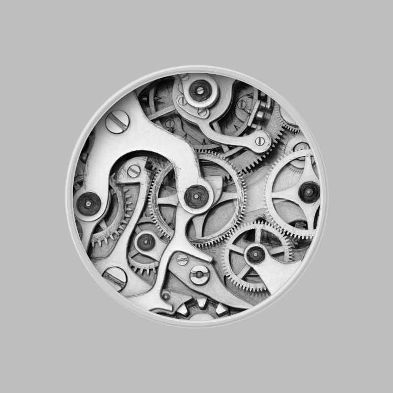 Clock - Clockwork Orange Clockwork Gear Clock