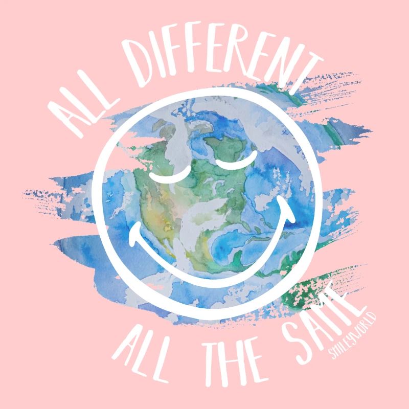 All Different All the Same Smileyworld white