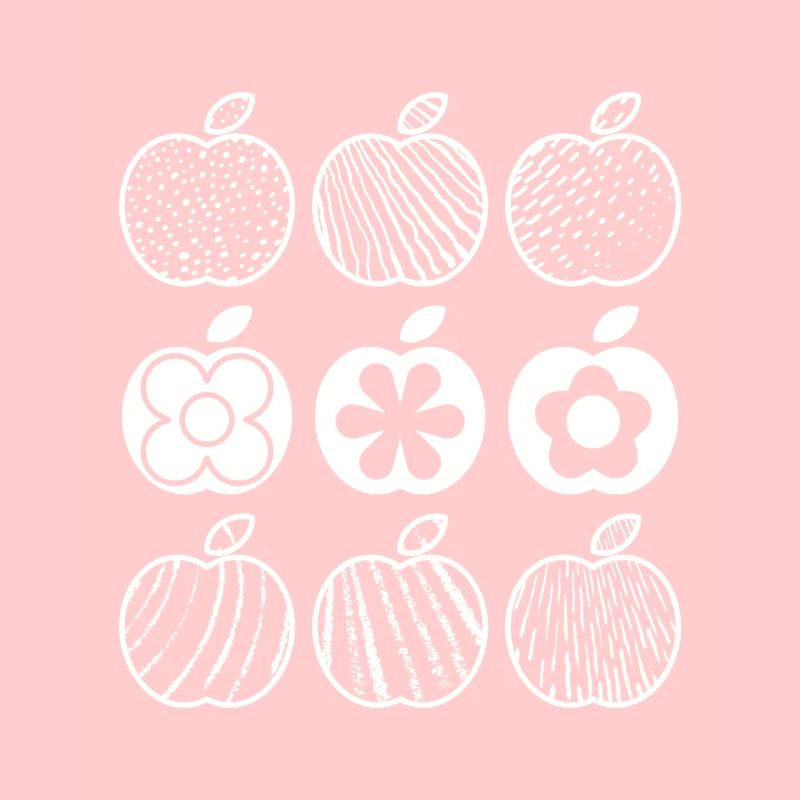 Apple Pattern (White)