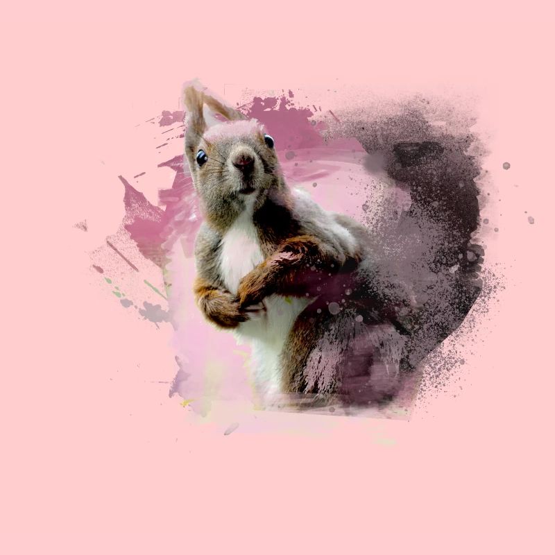 Eichhörnchen, bunt, malerei, graffiti, hörnchen,