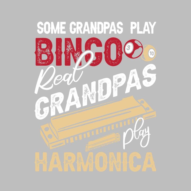 Harmonica Grandpa Funny Harmonica Player