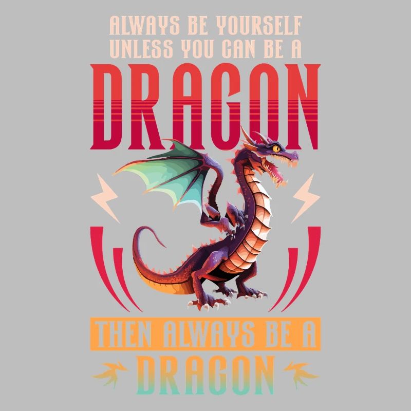 Drachen Drachendesign Sei immer du selbst
