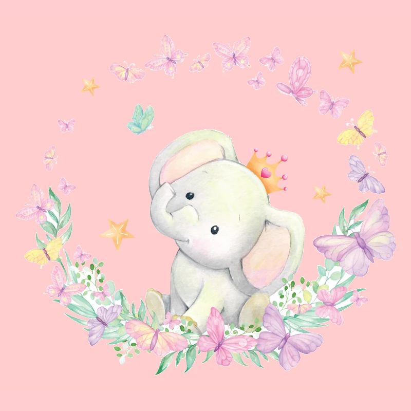 Doux éléphant bébé