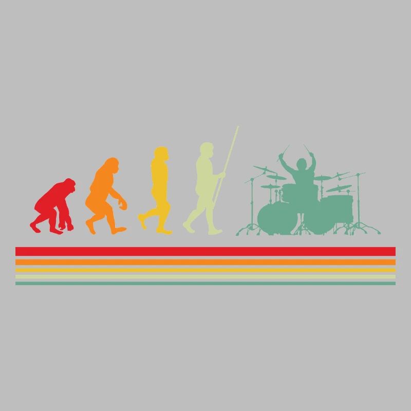 Batteur Evolution Drummer Rétro batteries