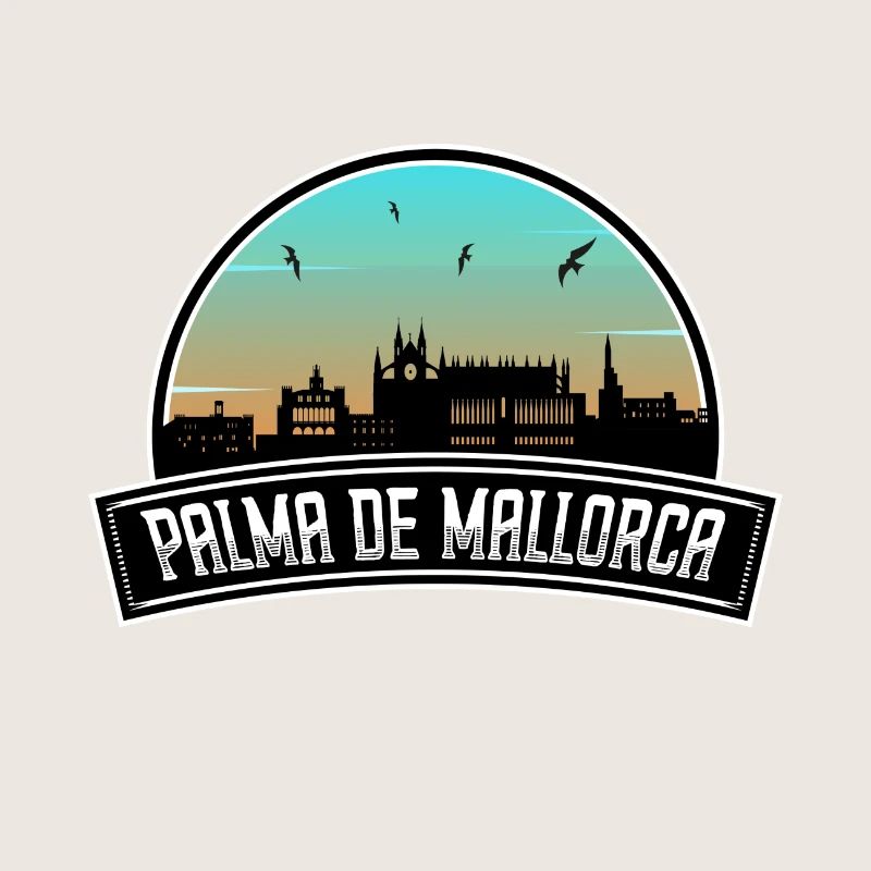 Palma De Mallorca Spanien Skyline Spanisches Souvenir