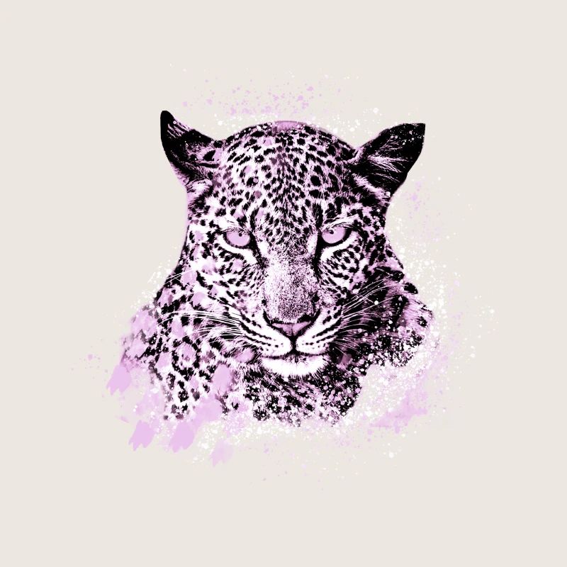 léopard de neige,chat,léopard,rose,chat sauvage