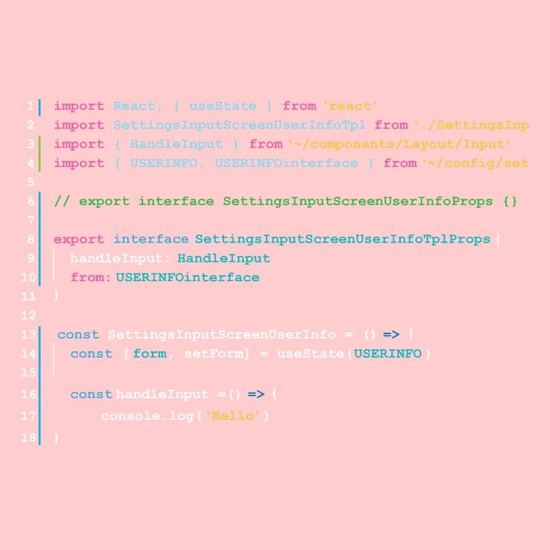 Programmers code in React