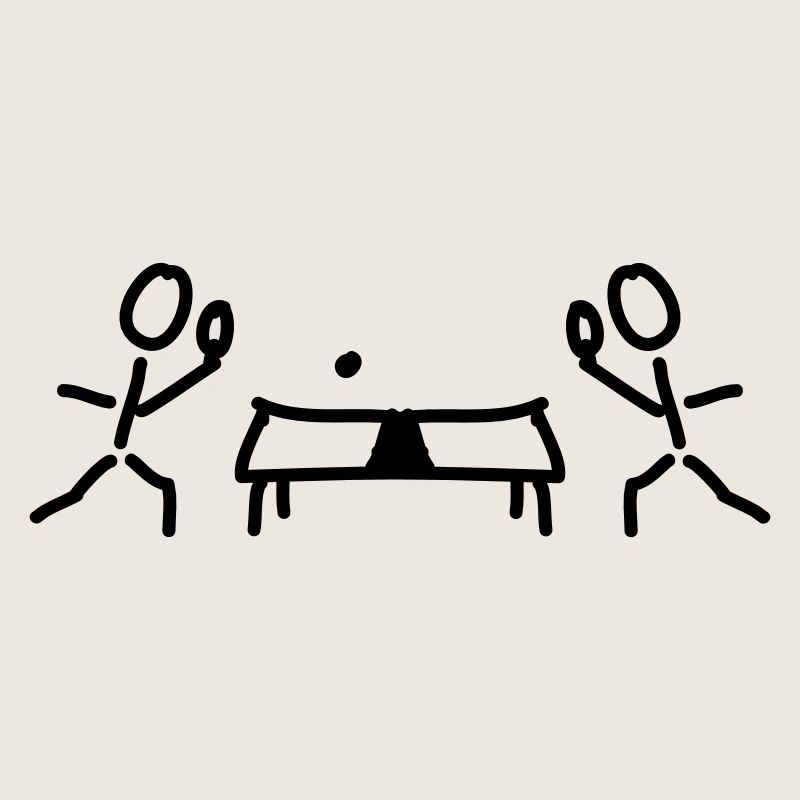 Table de ping-pong et raquettes