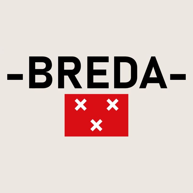 BREDA, texte avec drapeau