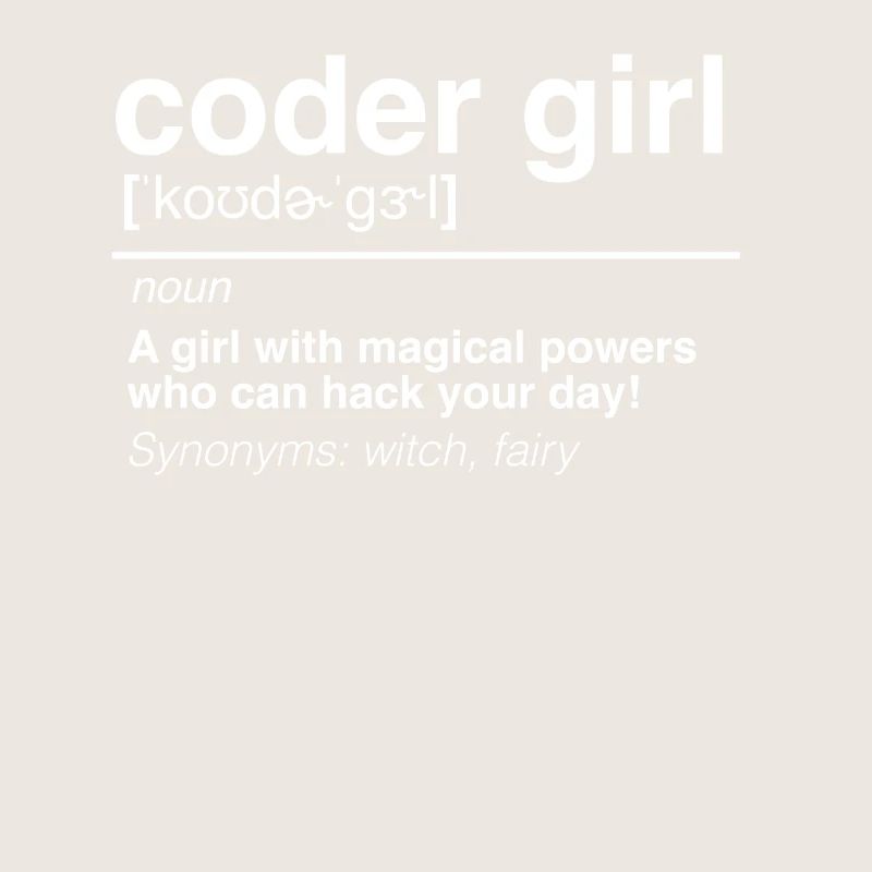 Coder Girl Software Developer Engineer Gift