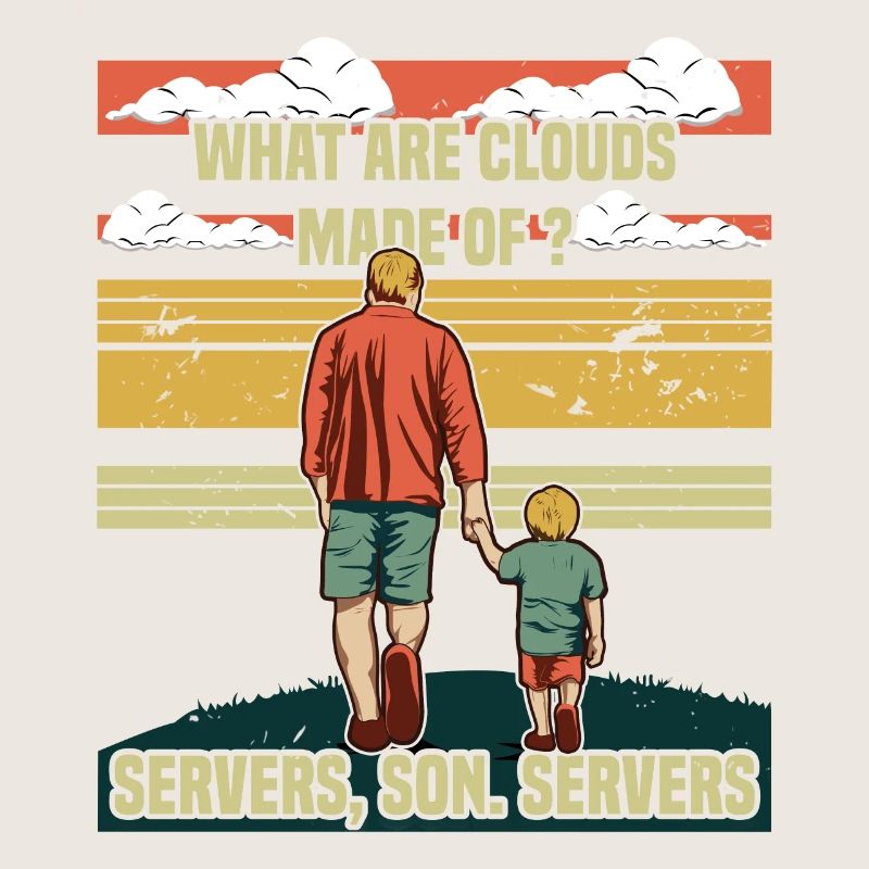 Programmierer Papa - Clouds Server Sohn