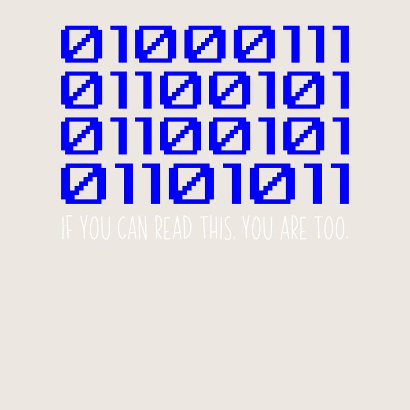 Funny Coder Binary Code Programmer Développeur
