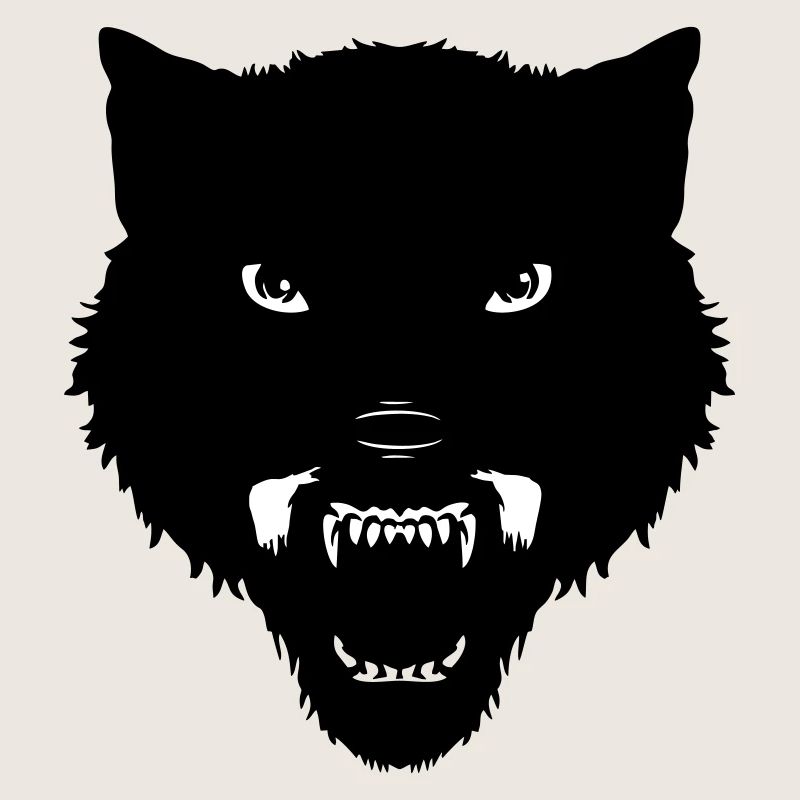 tete de loup noir