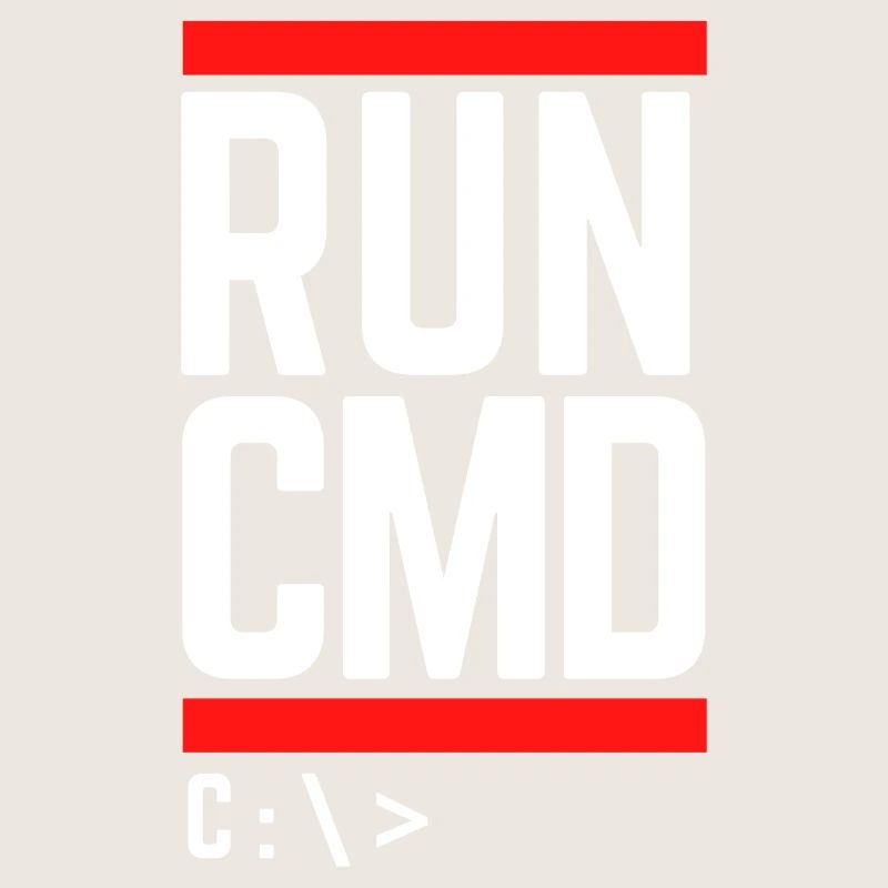 Run CMD Lustiger Spruch Informatik Nerd Code