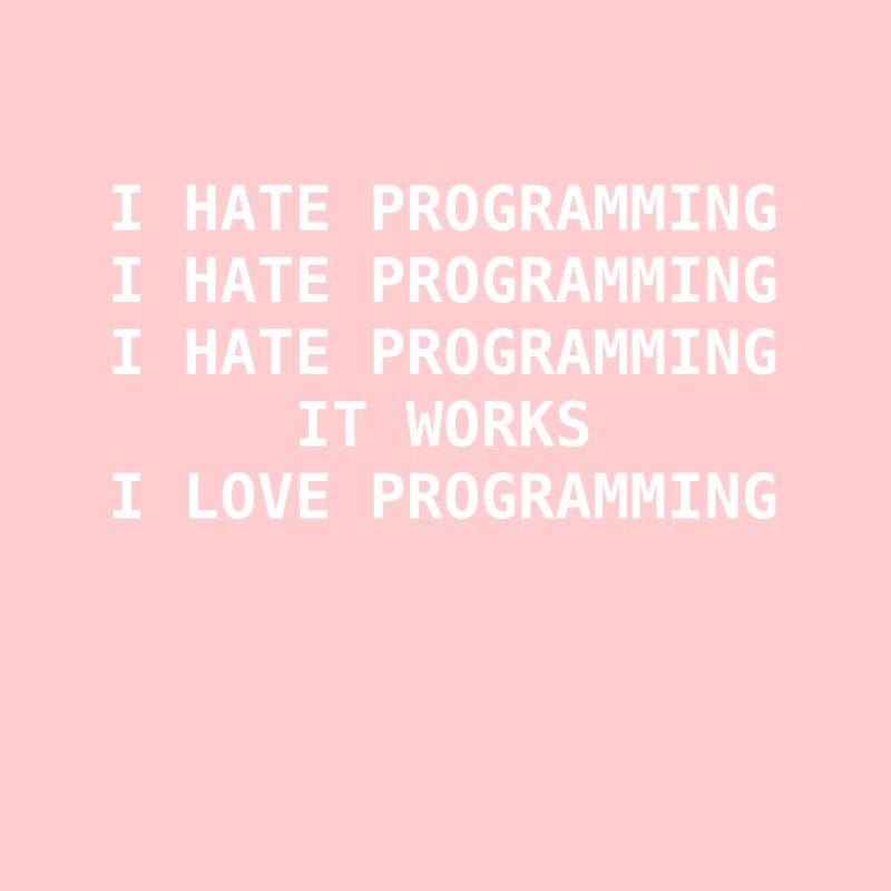 Je déteste la programmation idée nerd informatique