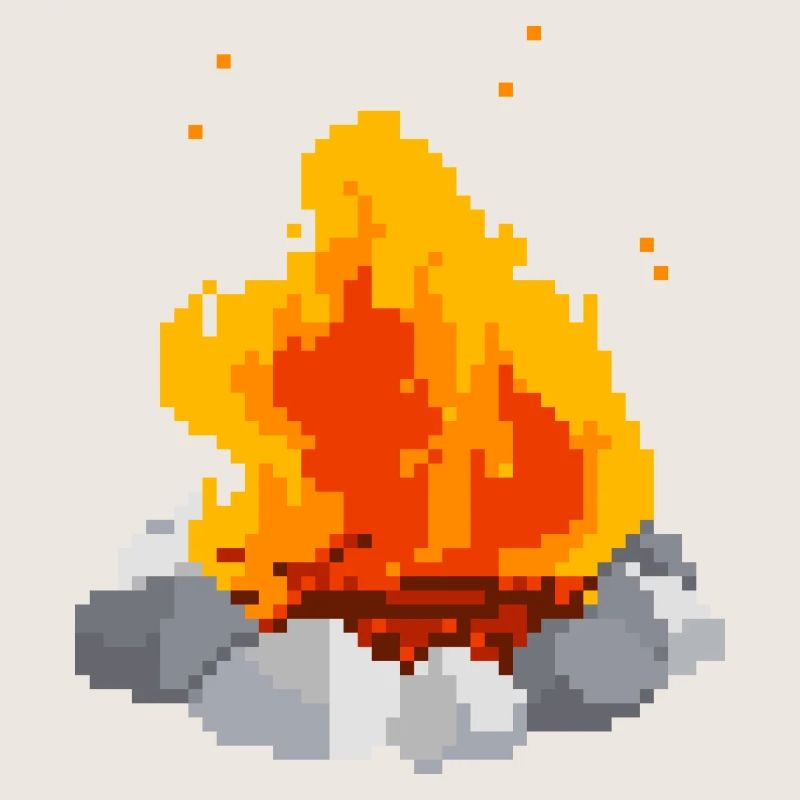 Pixel Feuer pixel fire