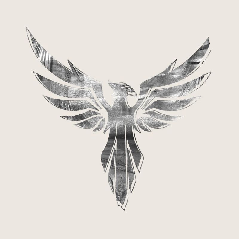 phoenix,vogel,graffiti,silber