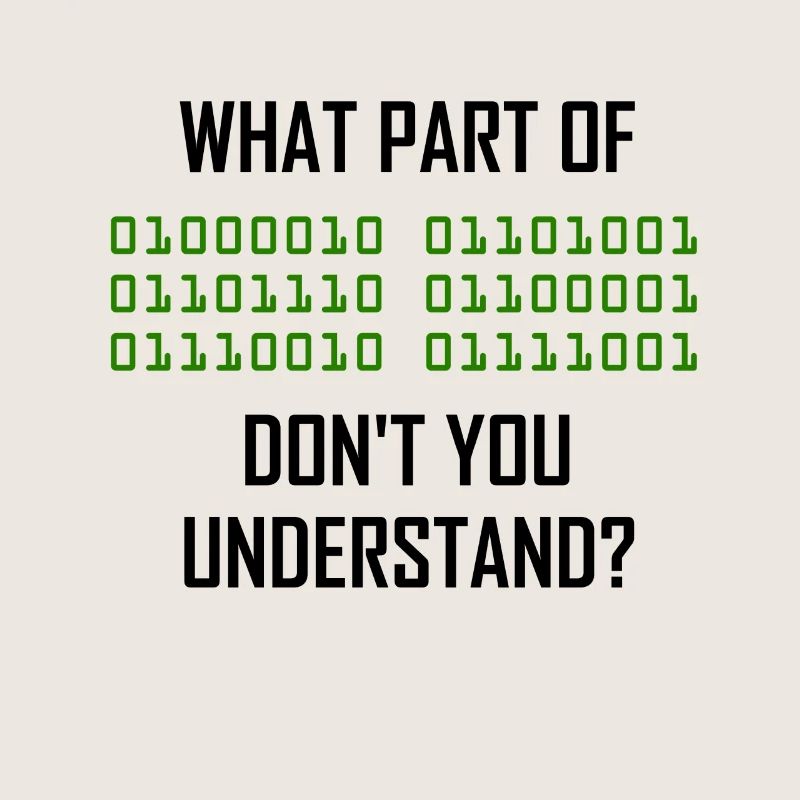 Binary system programmer computer science nerd