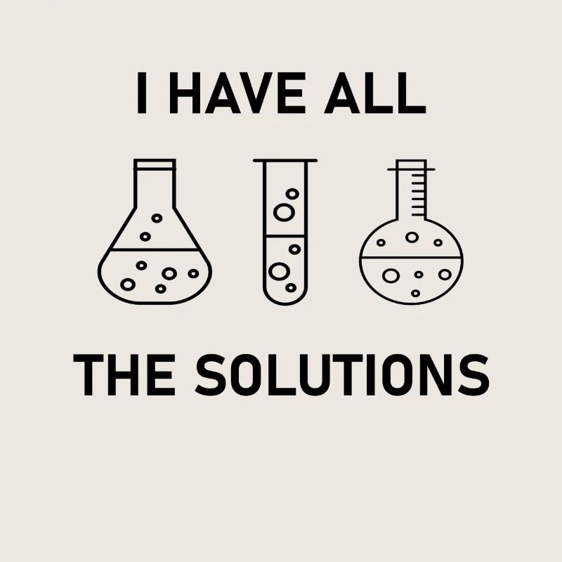 Chimiste Gift Science Nerd Solutions Labor Lab
