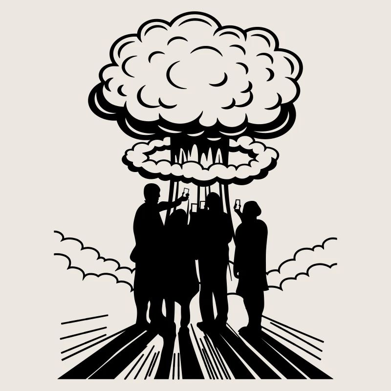 | changeable de couleur Bombe atomique Selfie Explosion nucléaire