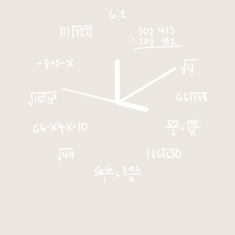 Math Design Clock