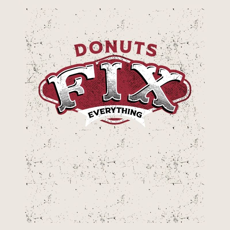 Donuts Fix Everything Retro-Vibe