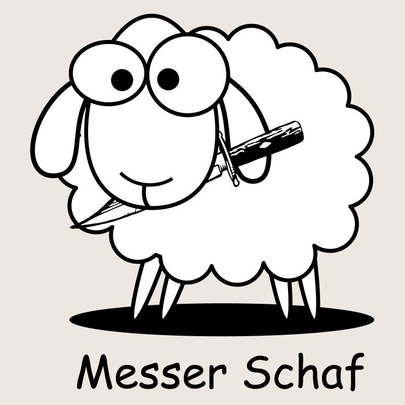 Messer Schaf Geschenk Geburtstag