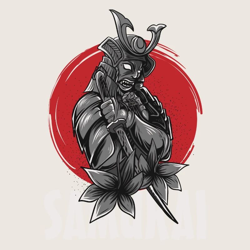 Samurai kühlt japanisches Samurai-Design