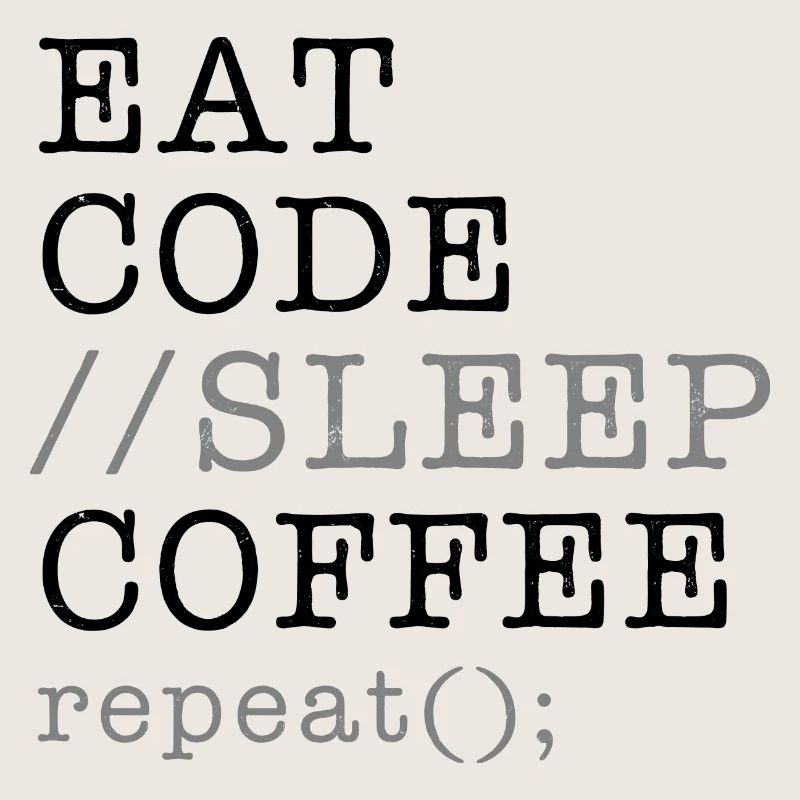 Informatik Python Programmierer essen Code Schlaf