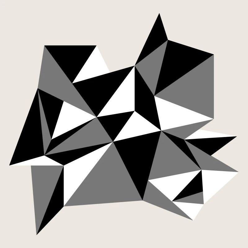 forme modèle triangles conception origami cool papier 3c